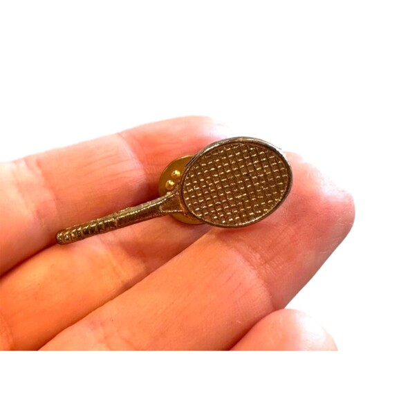 Tennis Racket Brooch Tennis Pin Tennis Brooch Gift for Tennis Partner - Picture 1 of 3